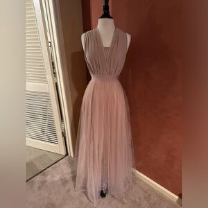 Pink bridesmaid dress